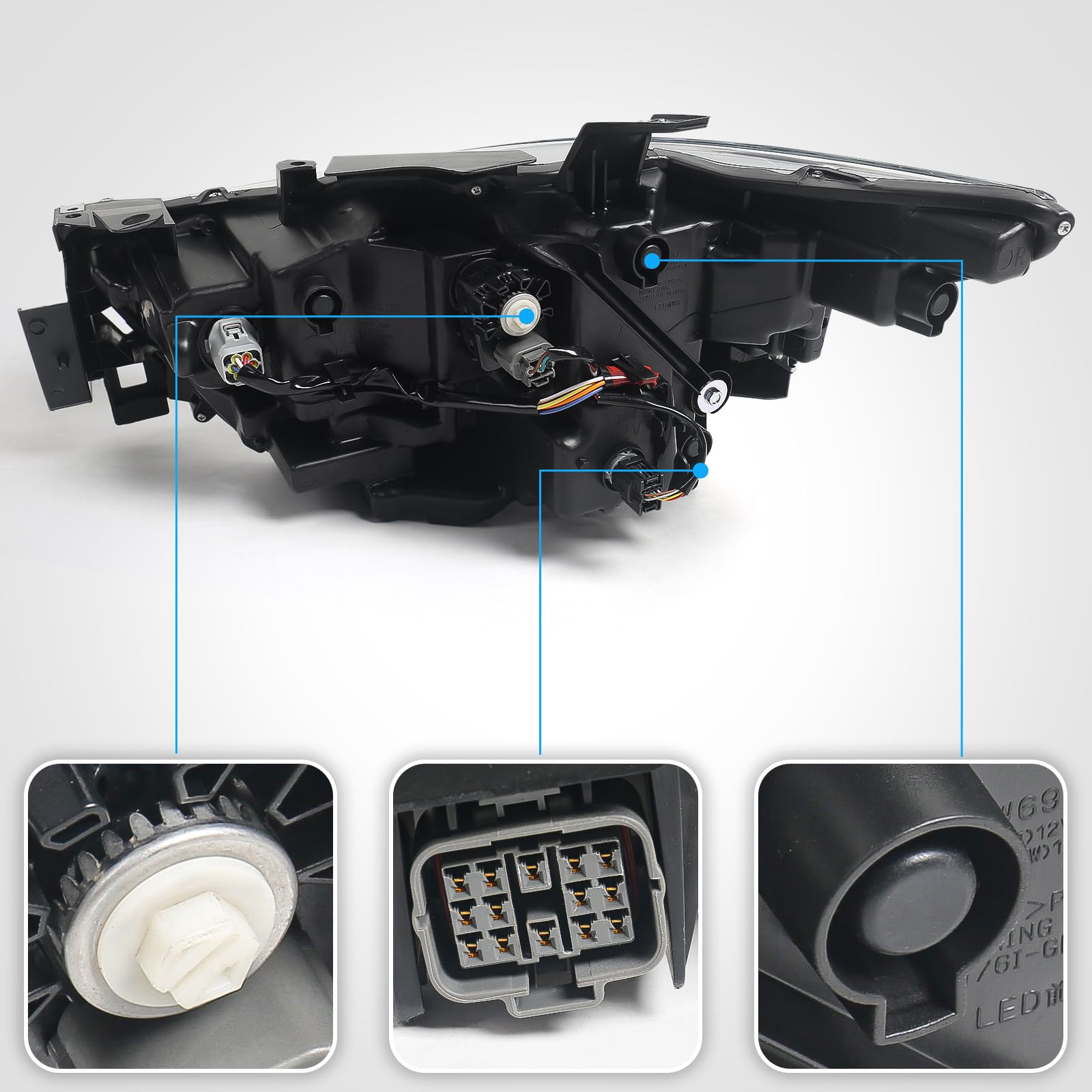Amazon.com: Huray Right Full LED Headlight Assembly for Mazda CX-5